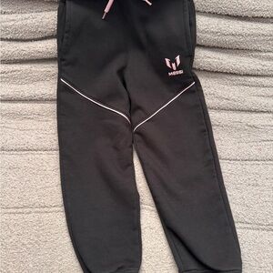 Kids Black Messi Jogger Pants